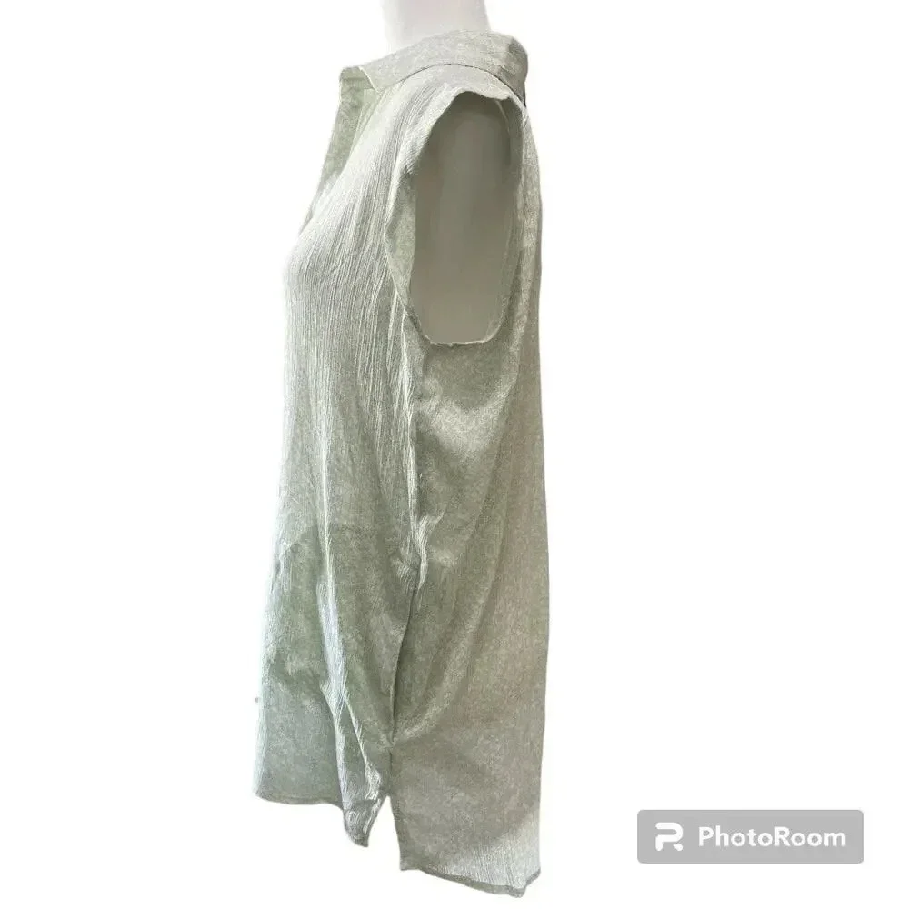 prAna Women's Anini Tunic Top Swim Coverup Celadon Misty Size Small